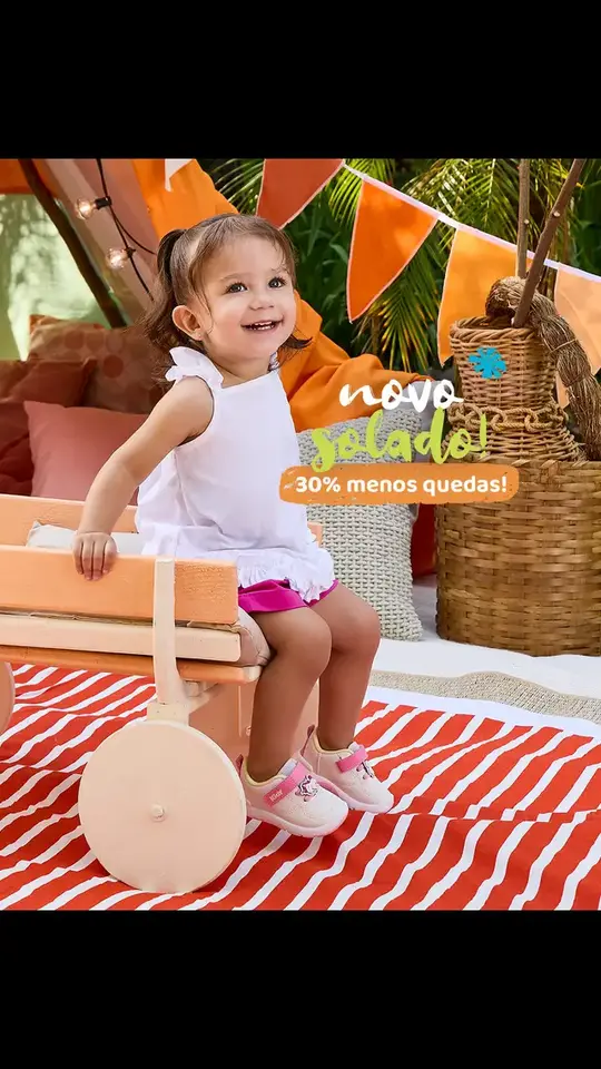 Tênis Kidy Colors: Equilíbrio, Estilo e Conforto para Aventuras Diárias com o Novo Solado!