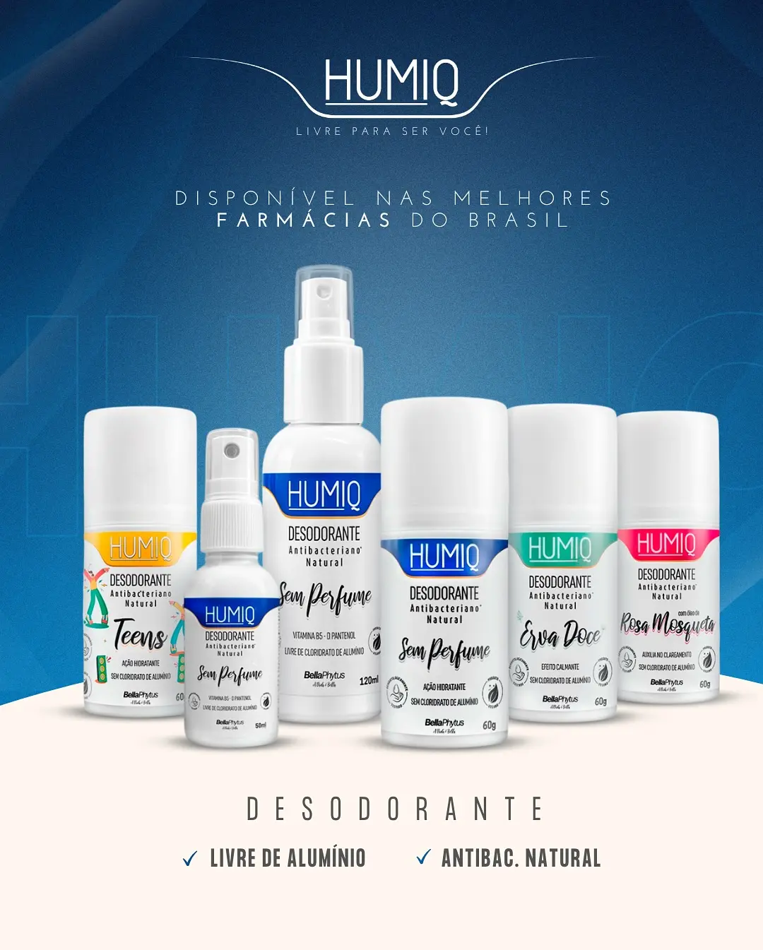 Humiq: Descubra o Desodorante Natural da BellaPhytus Livre de Alumínio!