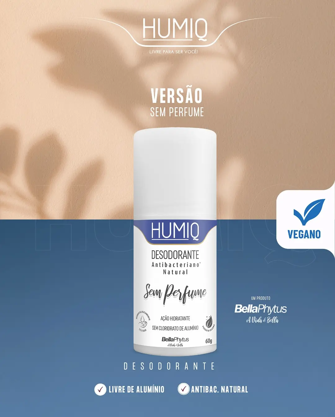 Humiq: Descubra o Desodorante Natural da BellaPhytus Livre de Alumínio! - Image