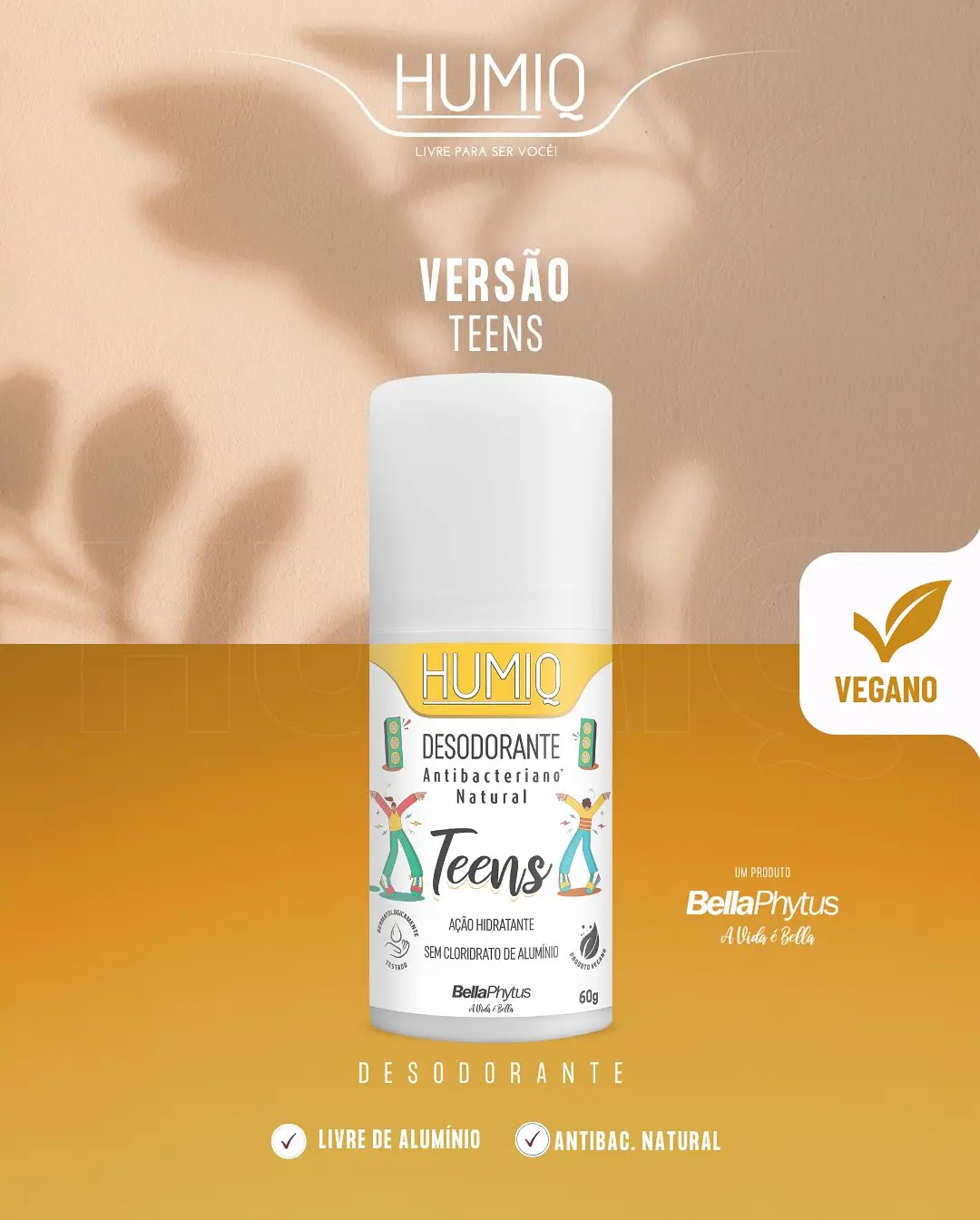 HUMIQ: Desodorante Natural para uma Rotina Livre e Consciente com BellaPhytus