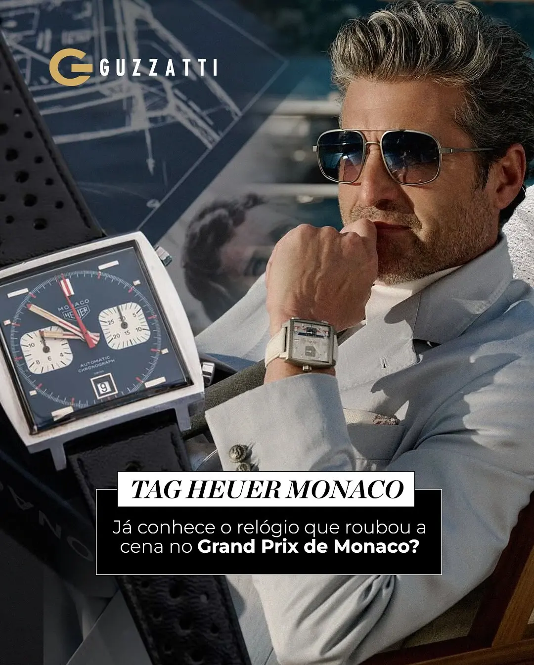 TAG Heuer Monaco: A Elegância que Cronometra a História da Fórmula 1 e a Vitória de Lando Norris em Mônaco | Guzzatti