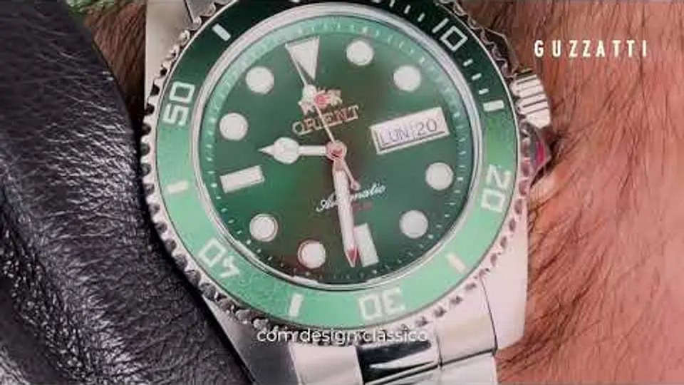 Orient Submariner Verde: Elegância Clássica e Tradição na Guzzatti!