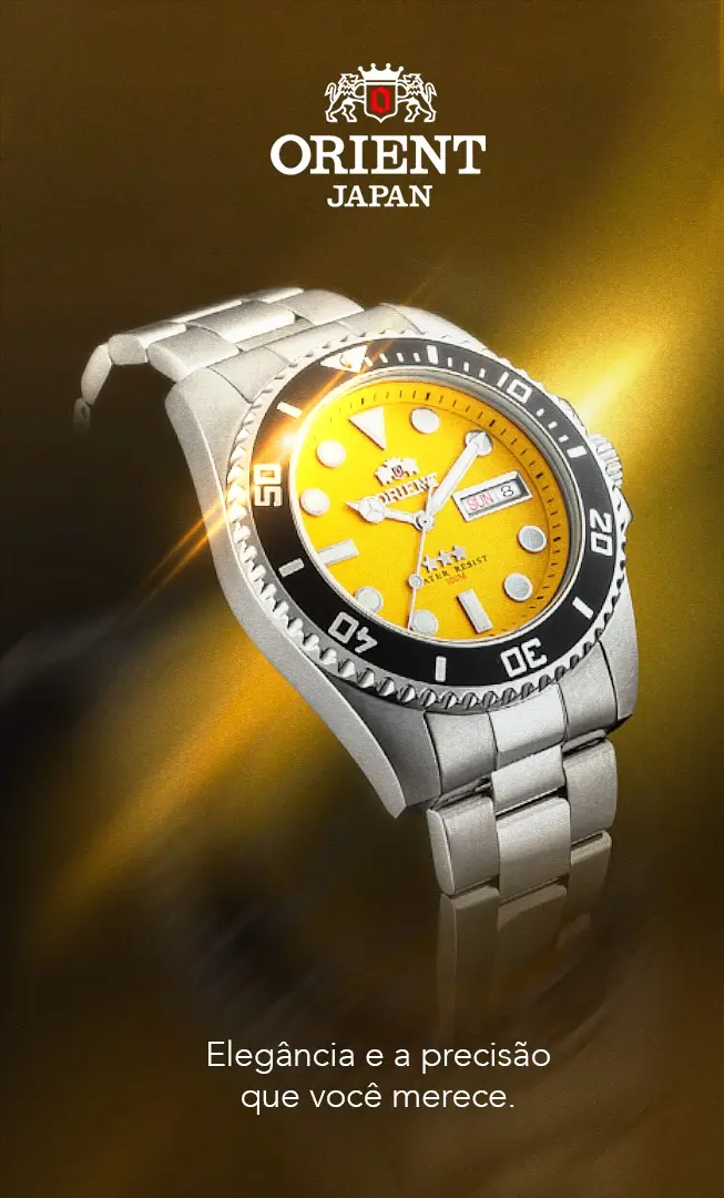 Descubra o Elegante Relógio Masculino Orient Automático Submariner na Guzzatti