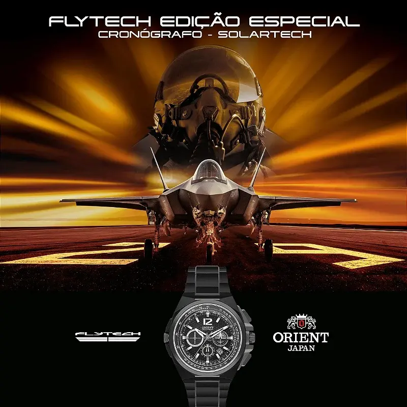Orient Flytech: O Cronógrafo Solar Edição Limitada para Homens Modernos