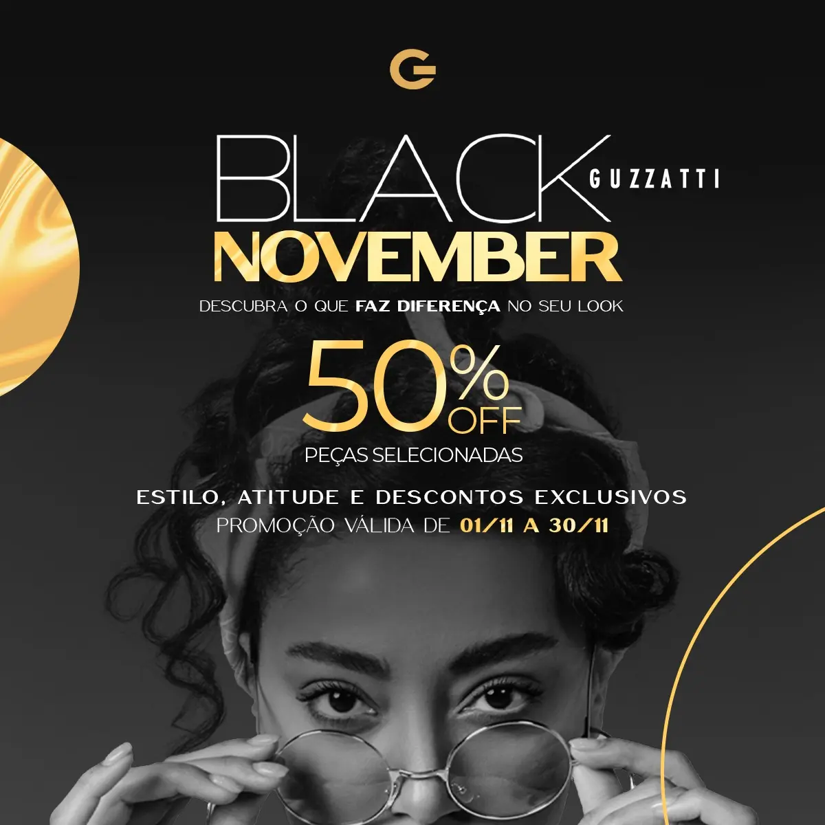 Black November Guzzatti: As Melhores Ofertas em Joias, Óculos e Relógios