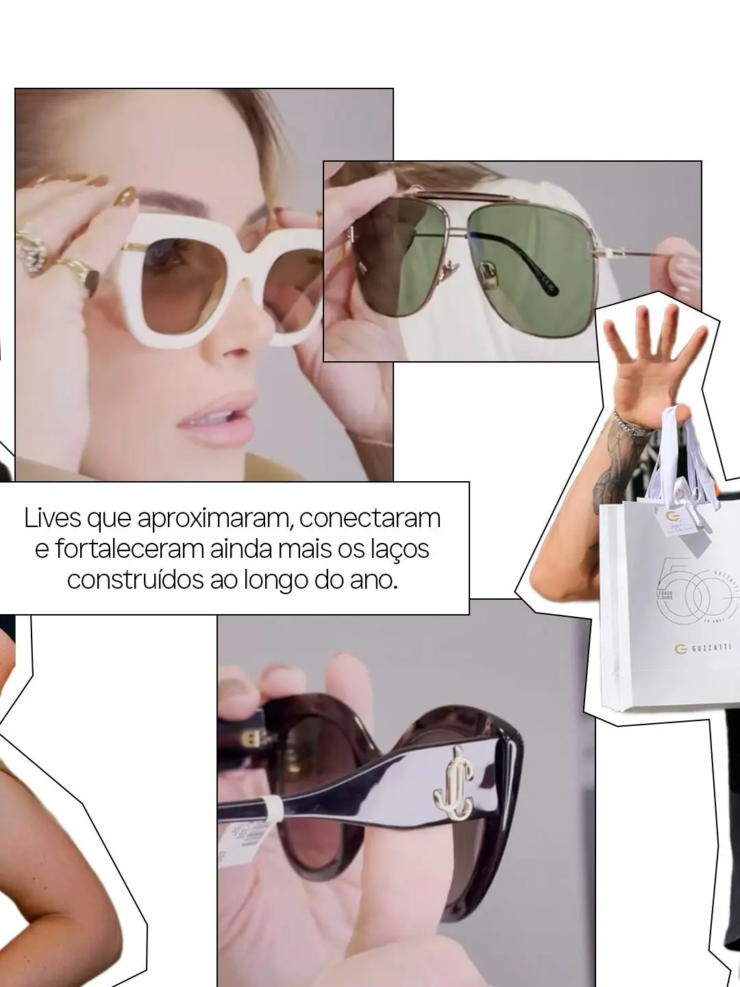 Retrospectiva Guzzatti: Um Ano de Brilho e Elegância em Joias, Óculos e Relógios