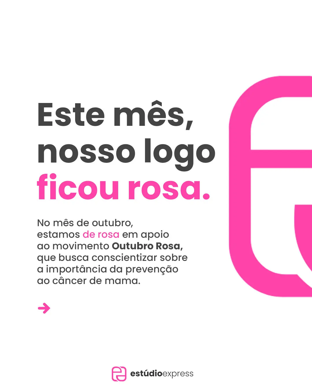 Outubro Rosa: Estúdio Express veste o rosa na luta contra o câncer de mama!