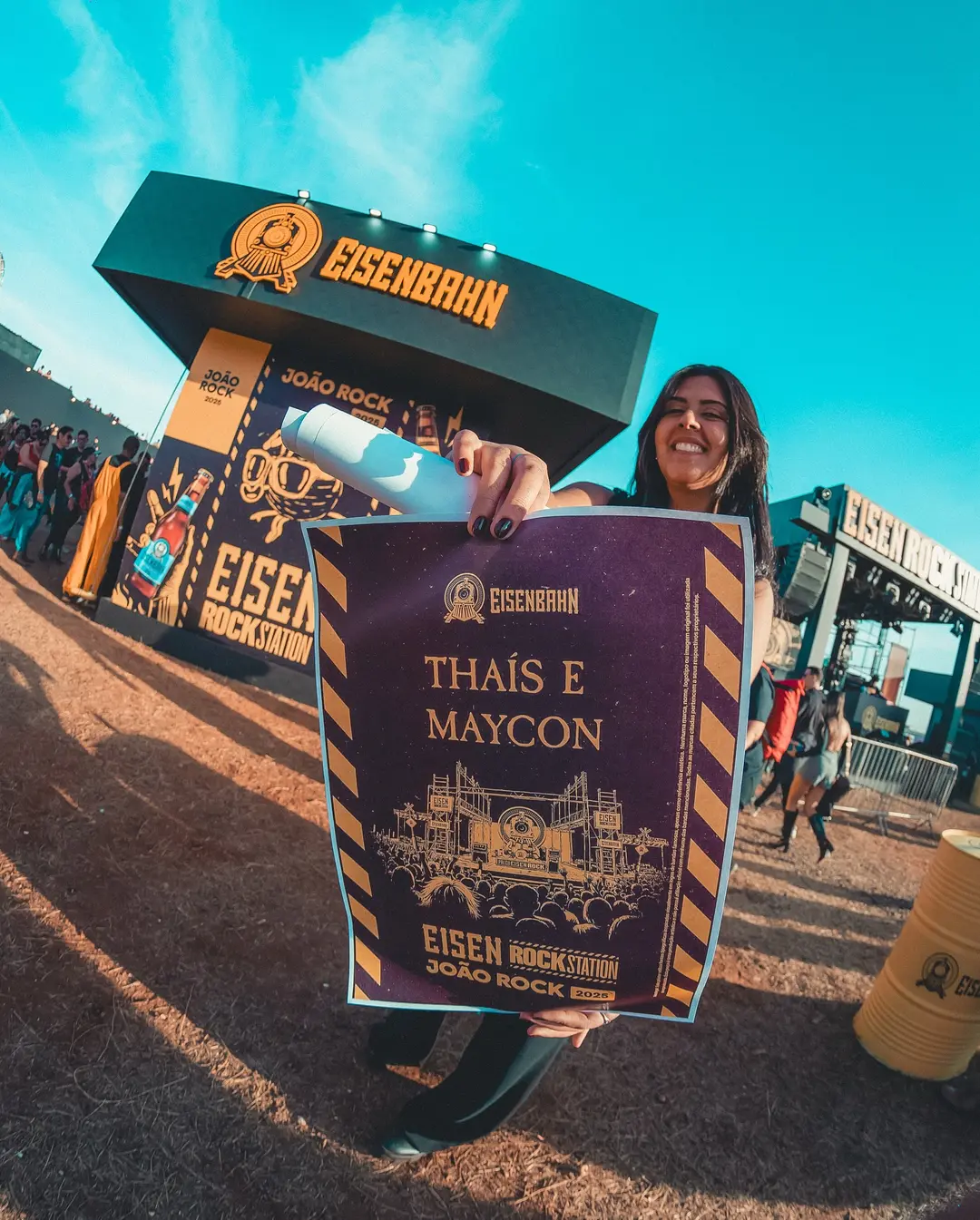 ThinkPrintBrasil Agita o João Rock 2025 com Lambe Lambes Exclusivos na EisenRockStation! - Image