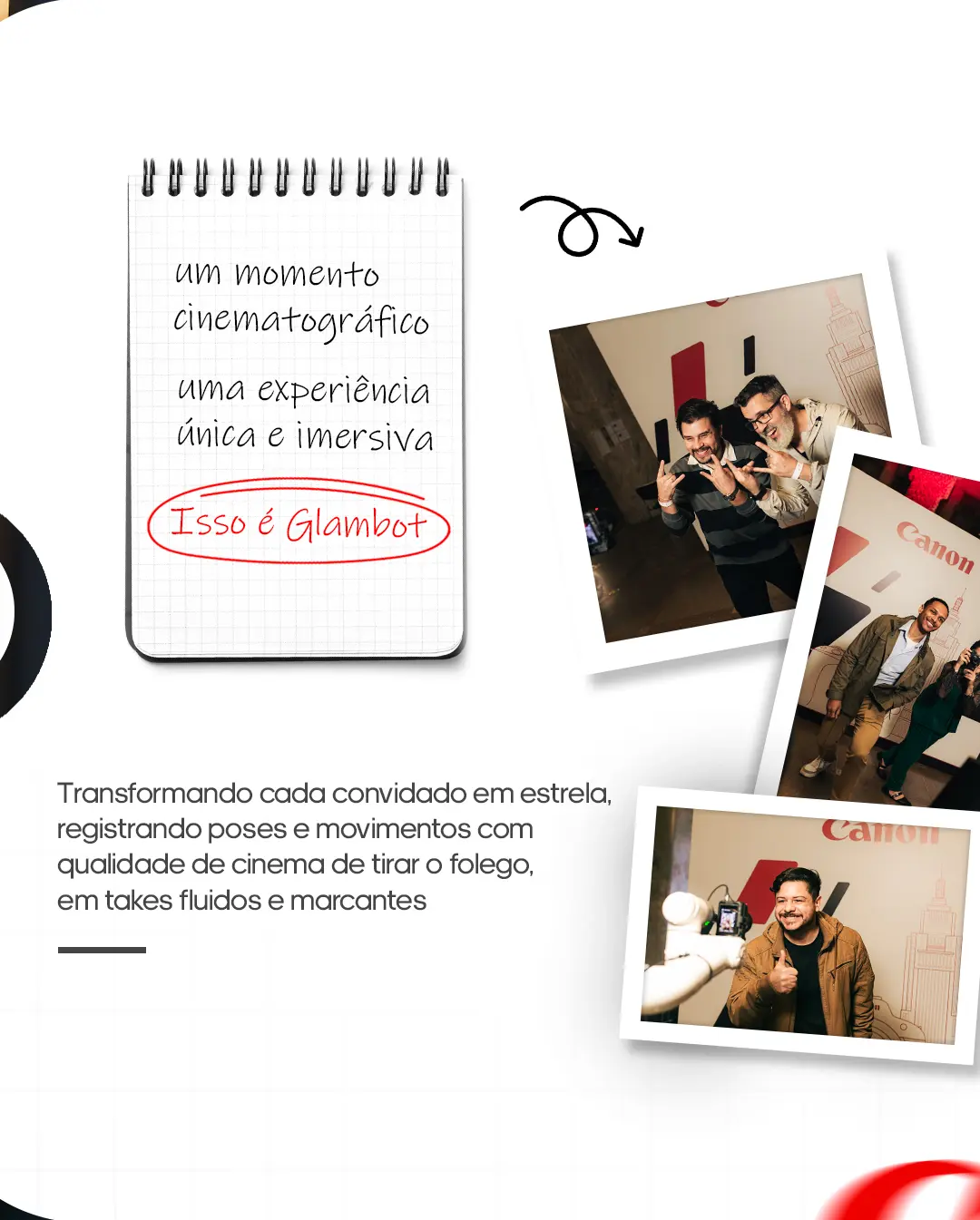 Glambot: A Magia do Red Carpet para Eventos Inesquecíveis