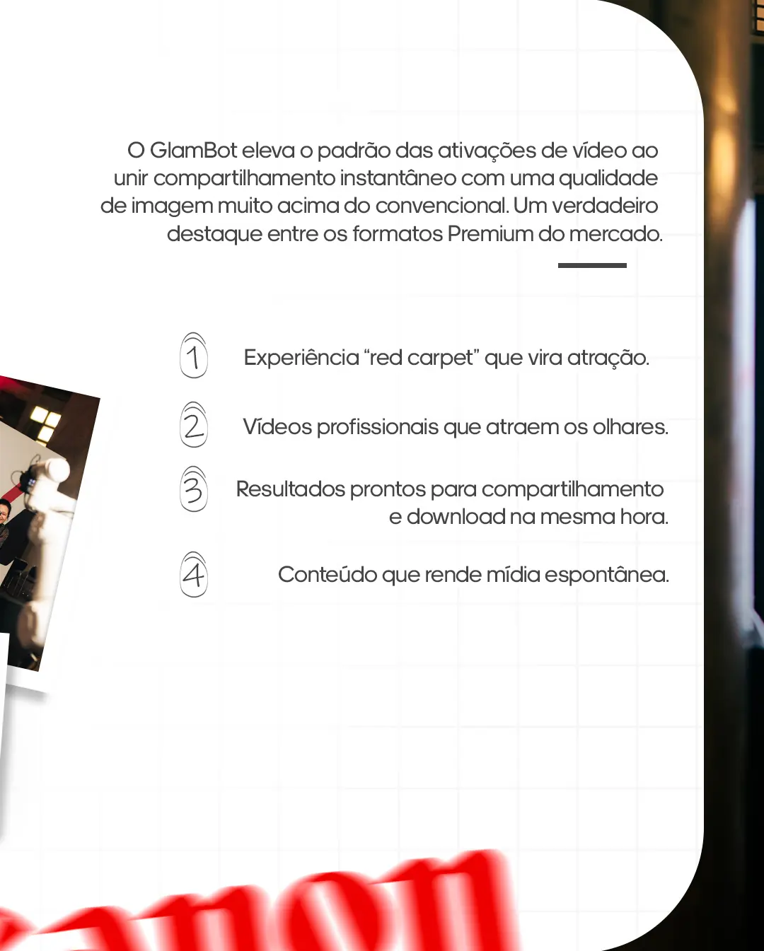 Glambot: A Magia do Red Carpet para Eventos Inesquecíveis