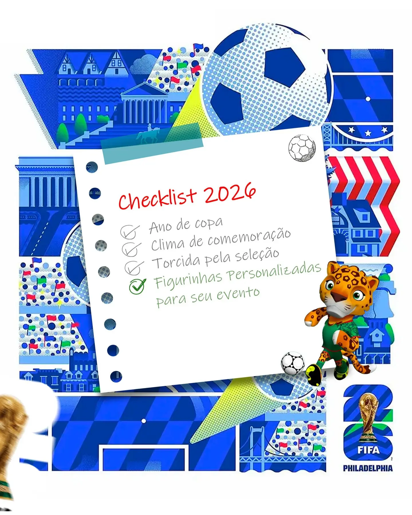 Figurinhas Personalizadas: A Nostalgia da Copa do Mundo 2026 para o Seu Evento