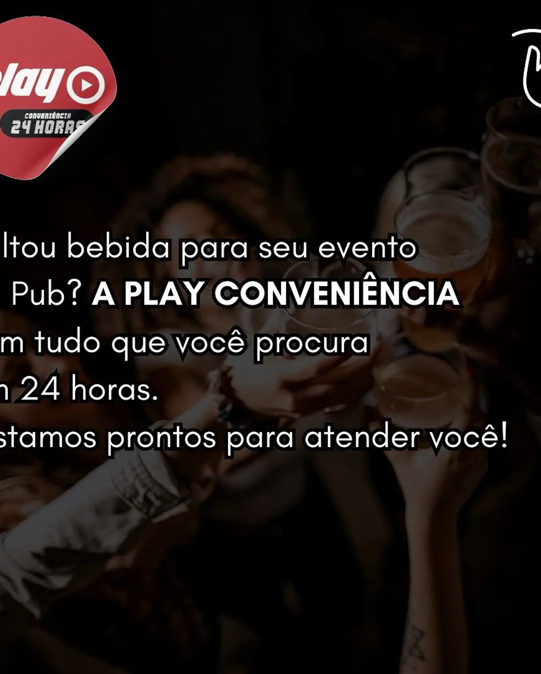 Play Conveniência: A Solução 24 Horas Para Seu Pub e Evento Nunca Mais Ficar Sem Bebida! - Cover Image